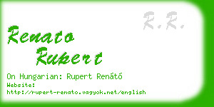 renato rupert business card