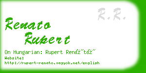 renato rupert business card